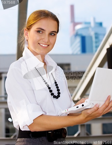Image of woman with laptop