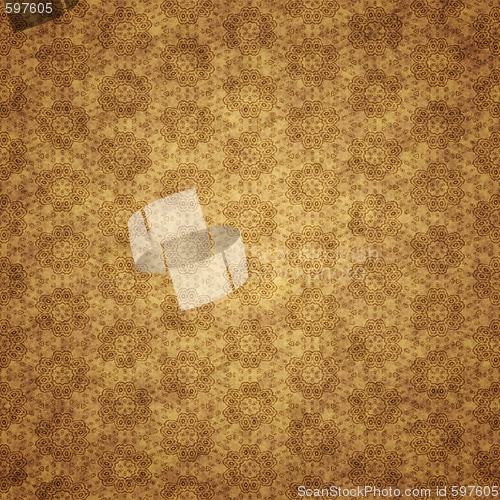 Image of old floral wallpaper background 