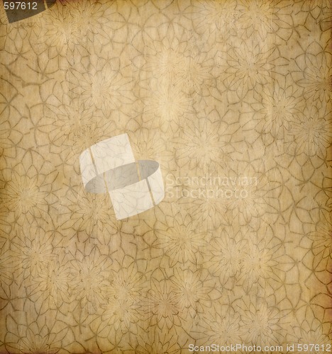 Image of old floral paper background 