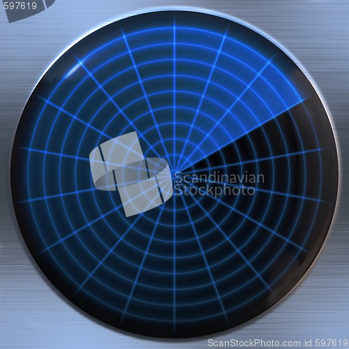 Image of radar or sonar screen