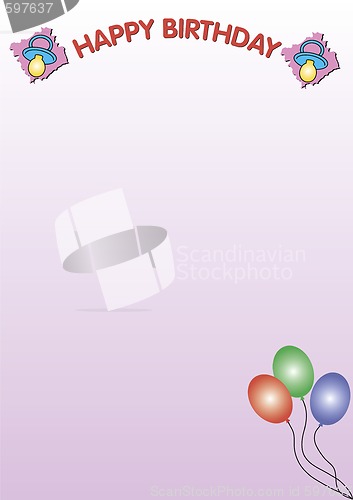 Image of baby birthday background