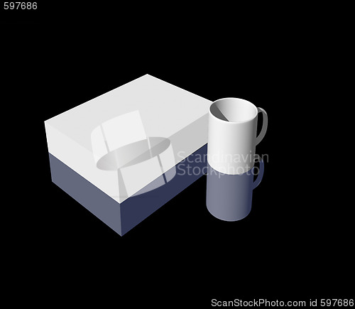 Image of blank box and mug