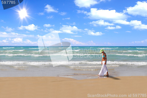 Image of Pretty blonde woman 