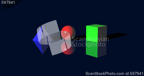Image of geometrical basic forms