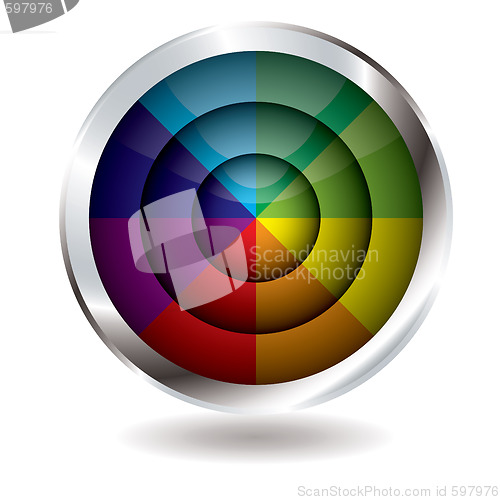 Image of beach ball button target