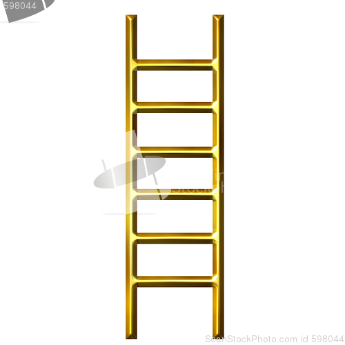 Image of 3D Golden Ladder 