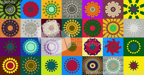 Image of Collection of kaleidoscopic designs