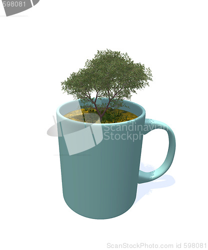 Image of tree in mug