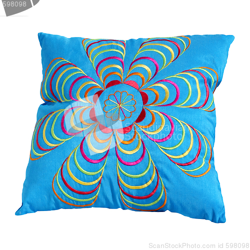 Image of Blue pillow