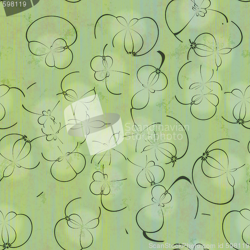 Image of seamless floral wallpaper