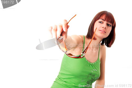 Image of beautiful young businesswoman