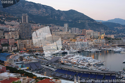 Image of Monaco at night