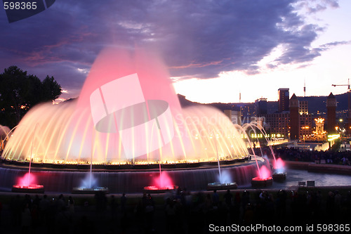 Image of Magic fountain in Barcelona, Spain