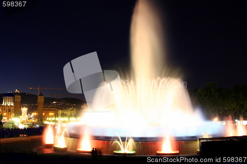 Image of Magic fountain in Barcelona, Spain