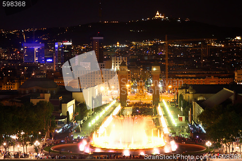 Image of Magic fountain in Barcelona, Spain