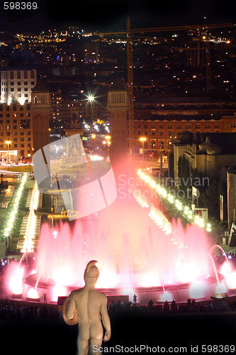 Image of Magic fountain in Barcelona, Spain