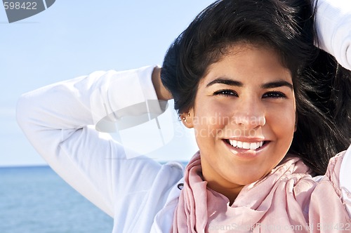 Image of Young native american woman