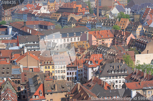 Image of Colorful roof tops of Strasbourg