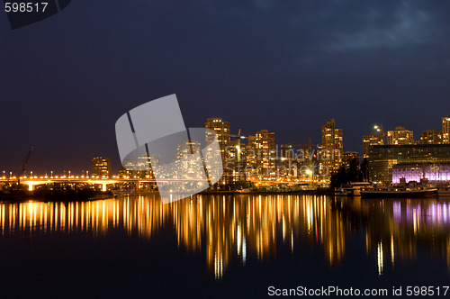 Image of Vancouver at night