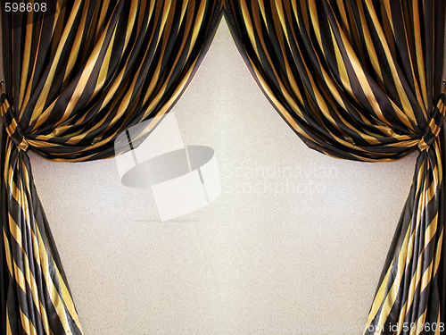 Image of Golden curtains