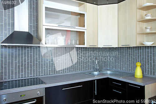 Image of Modern kitchen counter