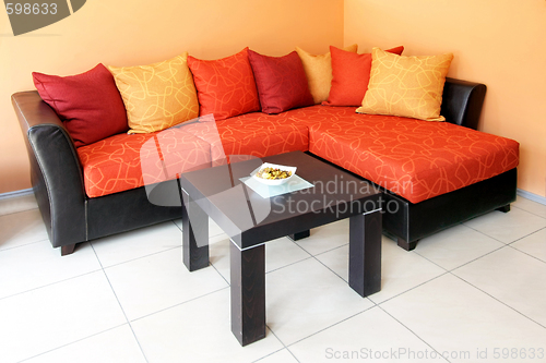 Image of Orange sitting area