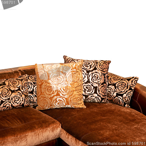 Image of Golden sofa corner