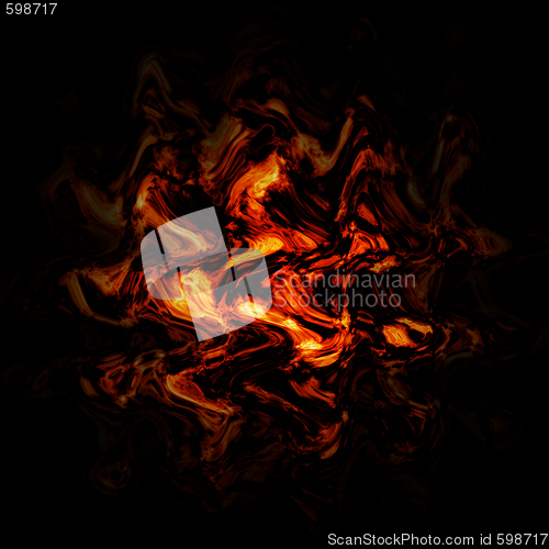 Image of burning reflection