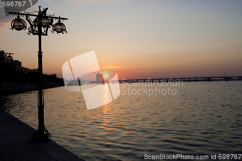 Image of night quay