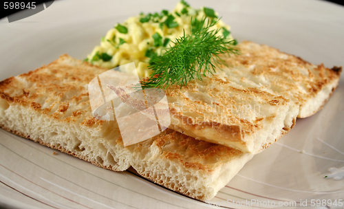 Image of Toast And Scrambled Eggs