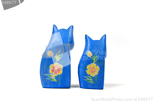 Image of Two Blue Cats