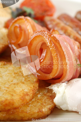 Image of Rolled Bacon Rashers Breakfast