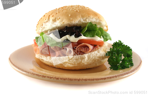 Image of Ham And Salad Roll 3