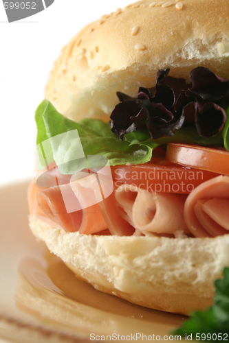 Image of Ham And Salad Roll 5