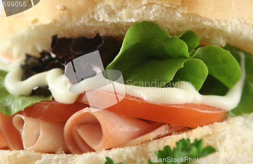 Image of Ham And Salad Roll 6