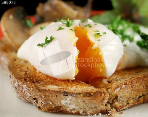 Image of Sliced Poached Egg