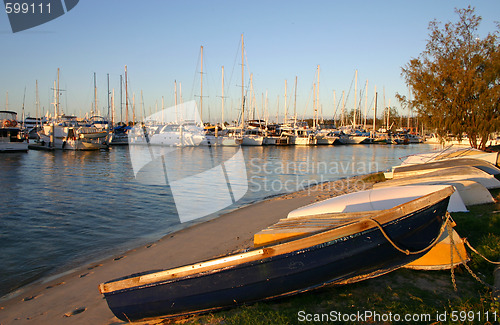 Image of Dinghy And Yachts