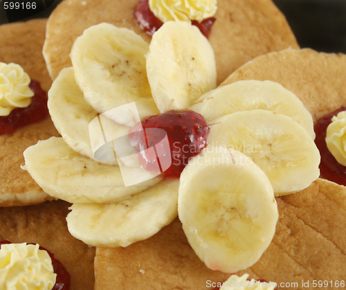 Image of Sliced Banana With Jam