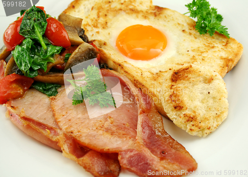 Image of Egg Embedded In Toast