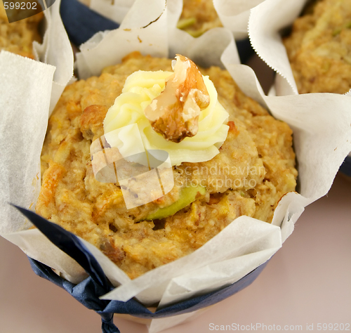 Image of Fruit Muffin With Walnuts 