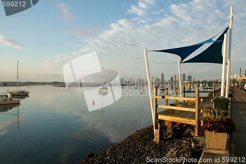 Image of Shade Sails At Sunrise