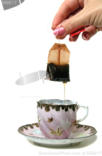 Image of Dripping Tea bag