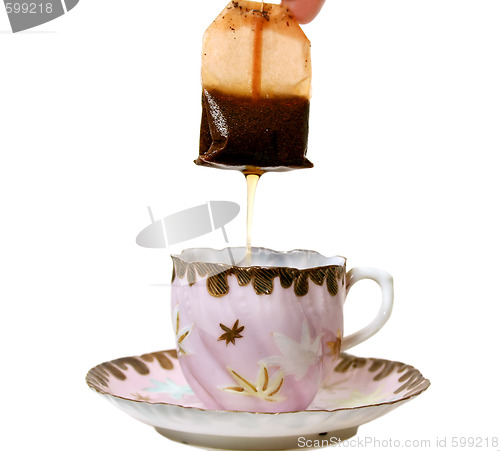 Image of Dripping Tea Bag