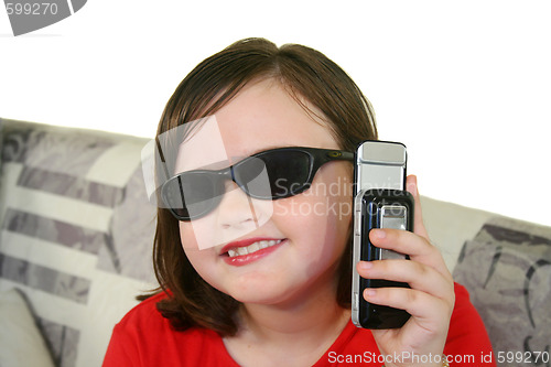 Image of Child With Cell Phone 3