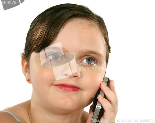 Image of Child With Cell Phone