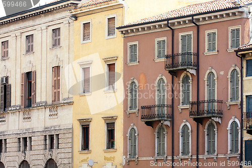 Image of facade in Verona, Italy