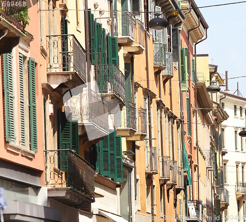 Image of facade in Verona, Italy