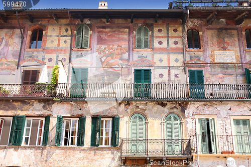 Image of Mazzanti house in Piazza delle Erbe in Verona