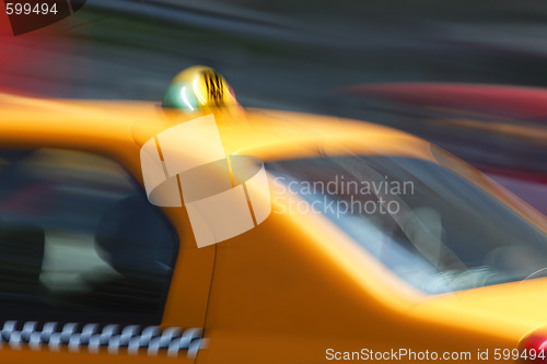 Image of Fast taxi transport abstract