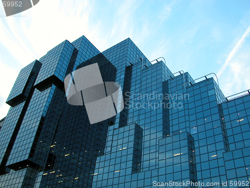 Image of Looking Up a Glassy Highrise